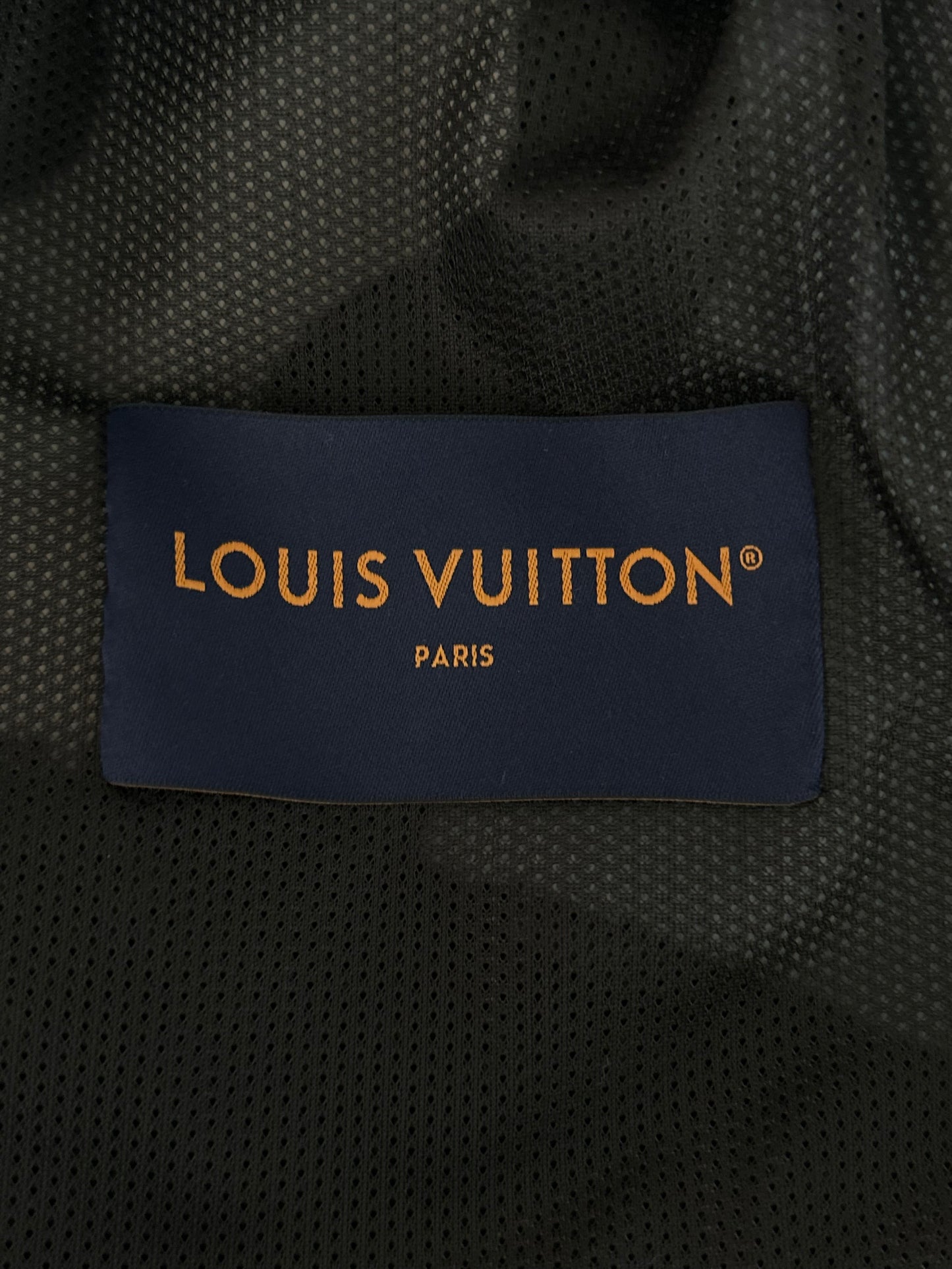 Louis Vuitton Black & White Logo Fleece Jacket