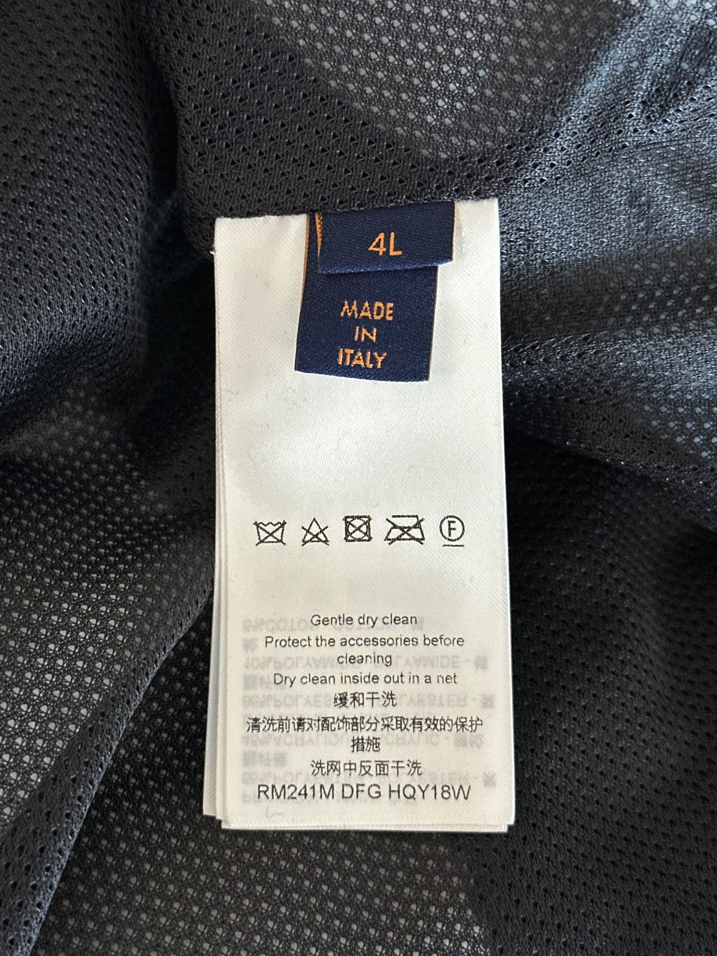 Louis Vuitton Black & White Logo Fleece Jacket