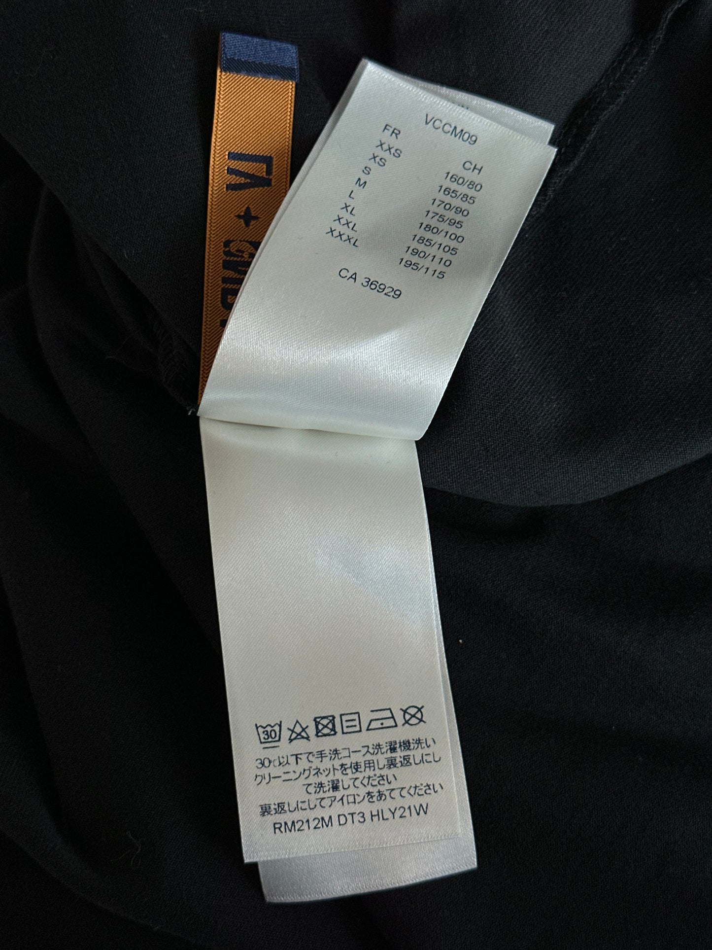 Louis Vuitton NBA Black Embroidered Patches T-Shirt