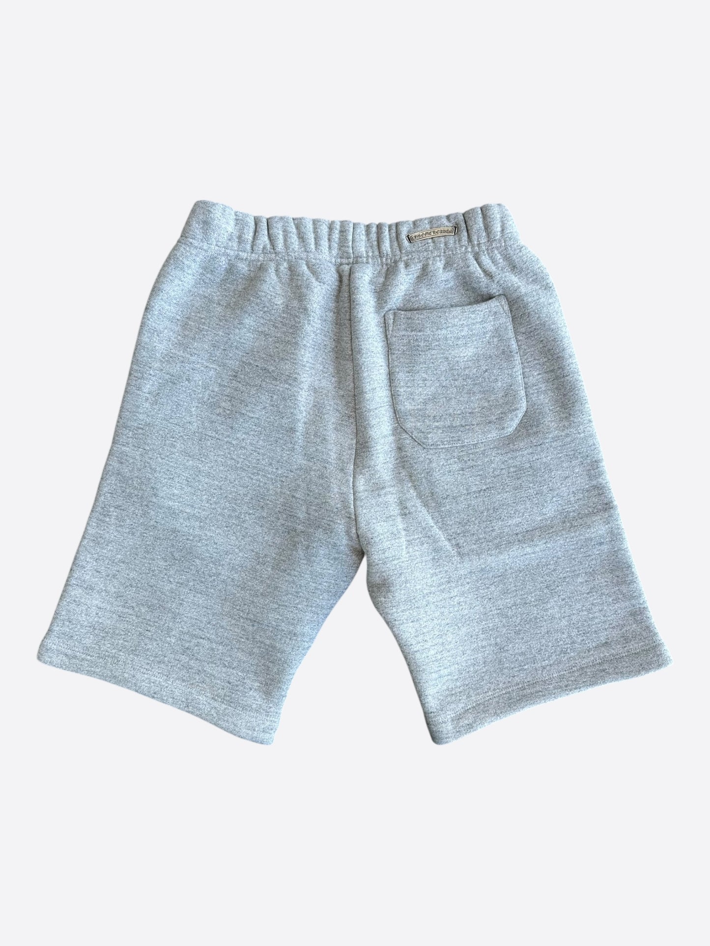 Chrome Hearts Grey & Black CH Logo Embroidered Shorts