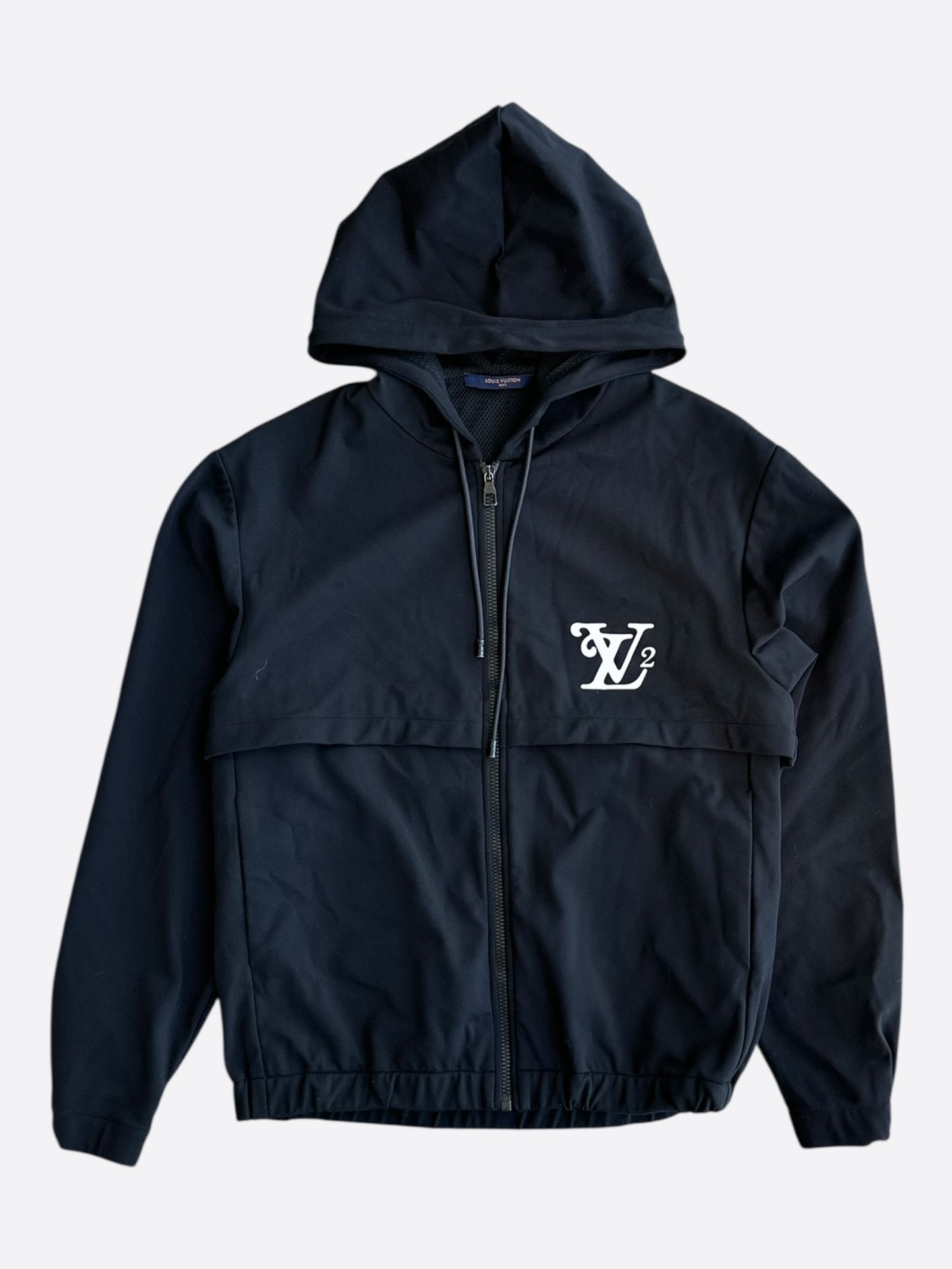 Louis Vuitton Nigo Black Logo Zip Up Windbreaker