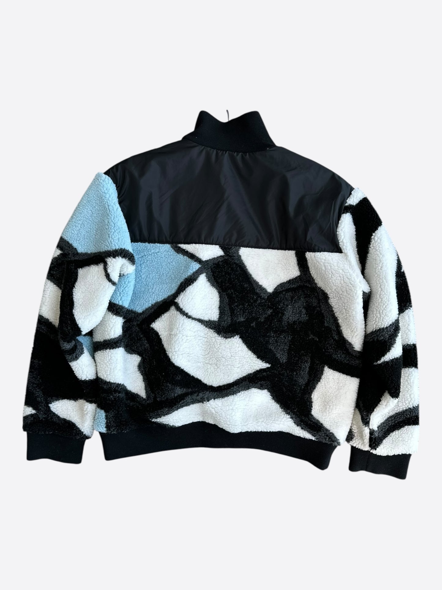 Louis Vuitton Black & White Logo Fleece Jacket