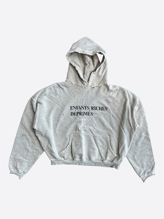 Enfants Riches Deprimes Grey & Black Classic Logo Hoodie
