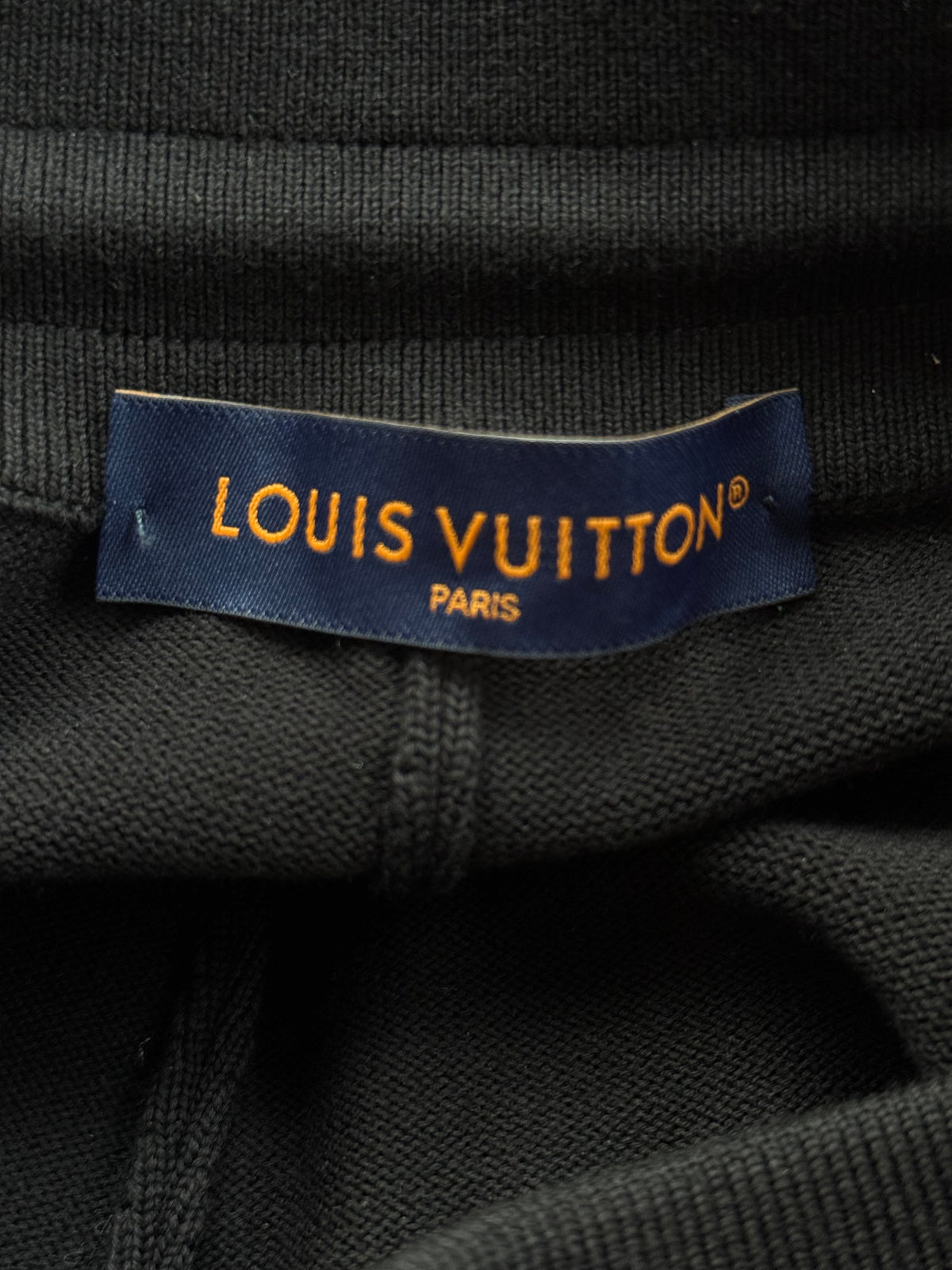 Louis Vuitton Black & Blue Logo Panelled Sweatpants