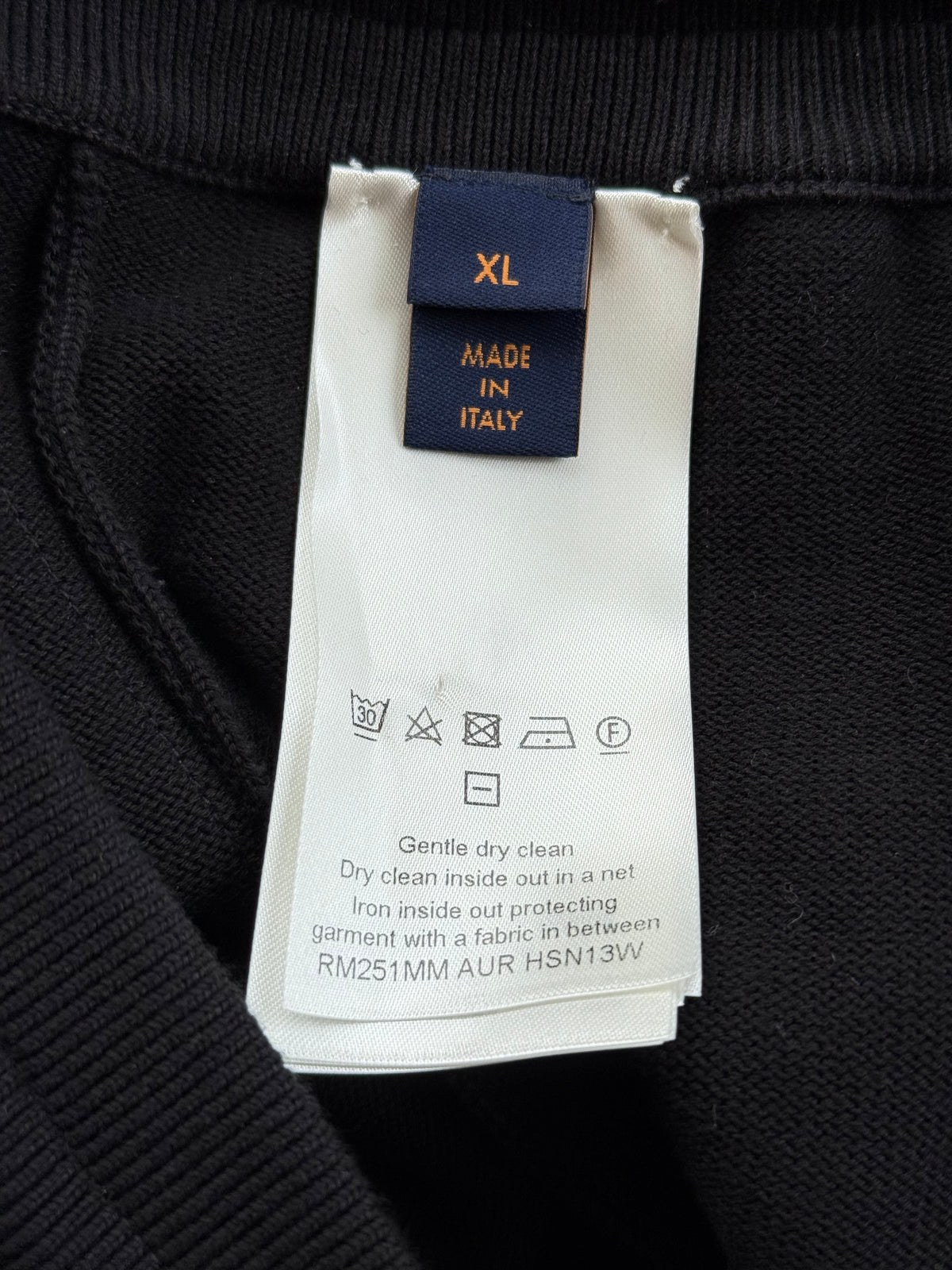 Louis Vuitton Black & Blue Logo Panelled Sweatpants