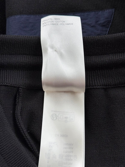 Louis Vuitton Black & Blue Logo Panelled Sweatpants