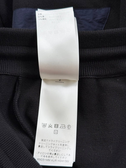 Louis Vuitton Black & Blue Logo Panelled Sweatpants