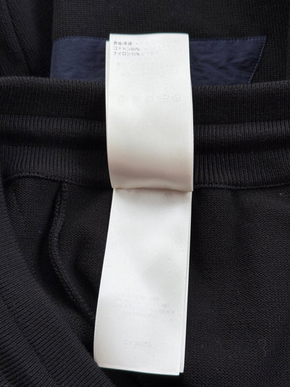 Louis Vuitton Black & Blue Logo Panelled Sweatpants