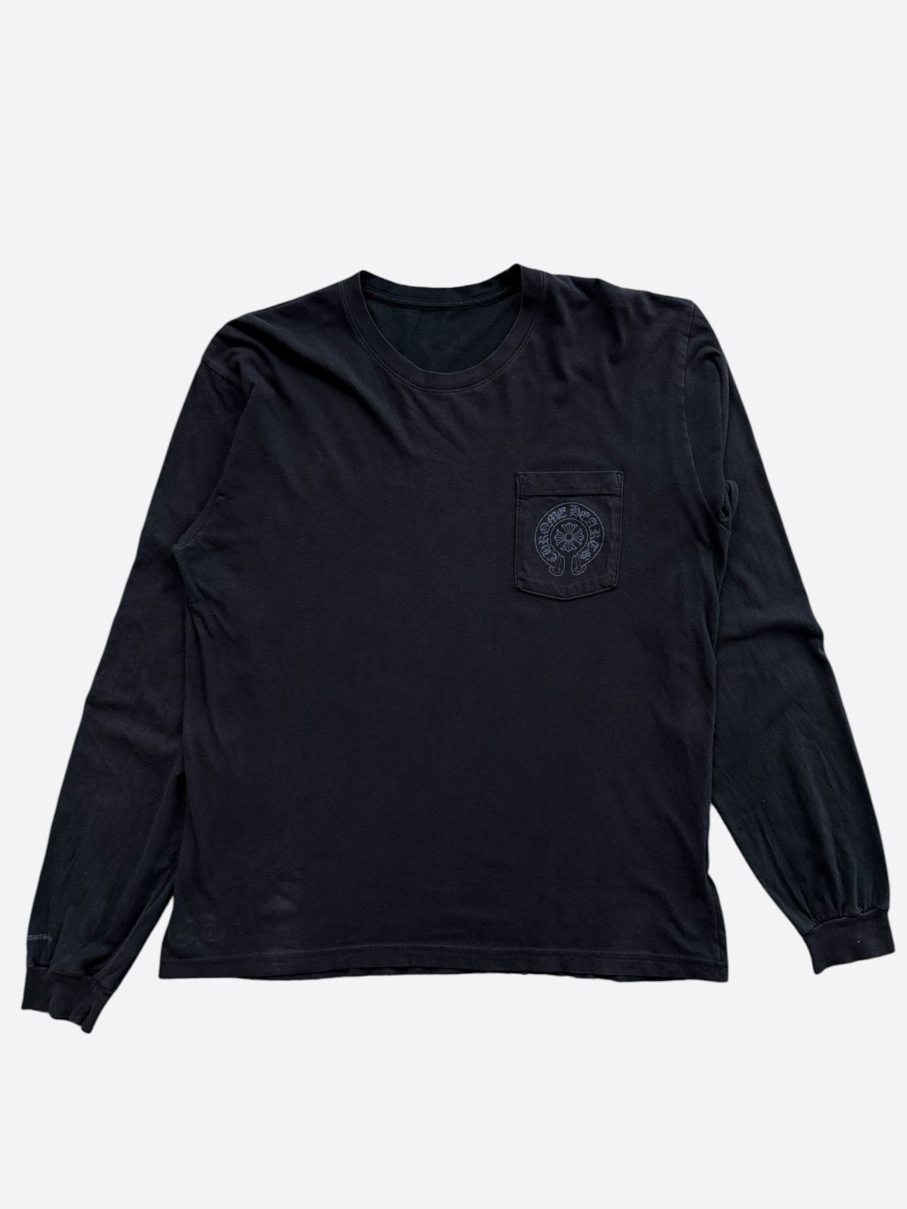 Chrome Hearts Black Matty Boy Chomper Longsleeve T-Shirt – Savonches