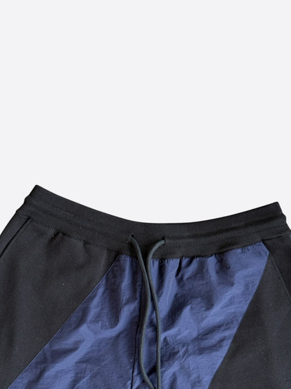 Louis Vuitton Black & Blue Logo Panelled Sweatpants