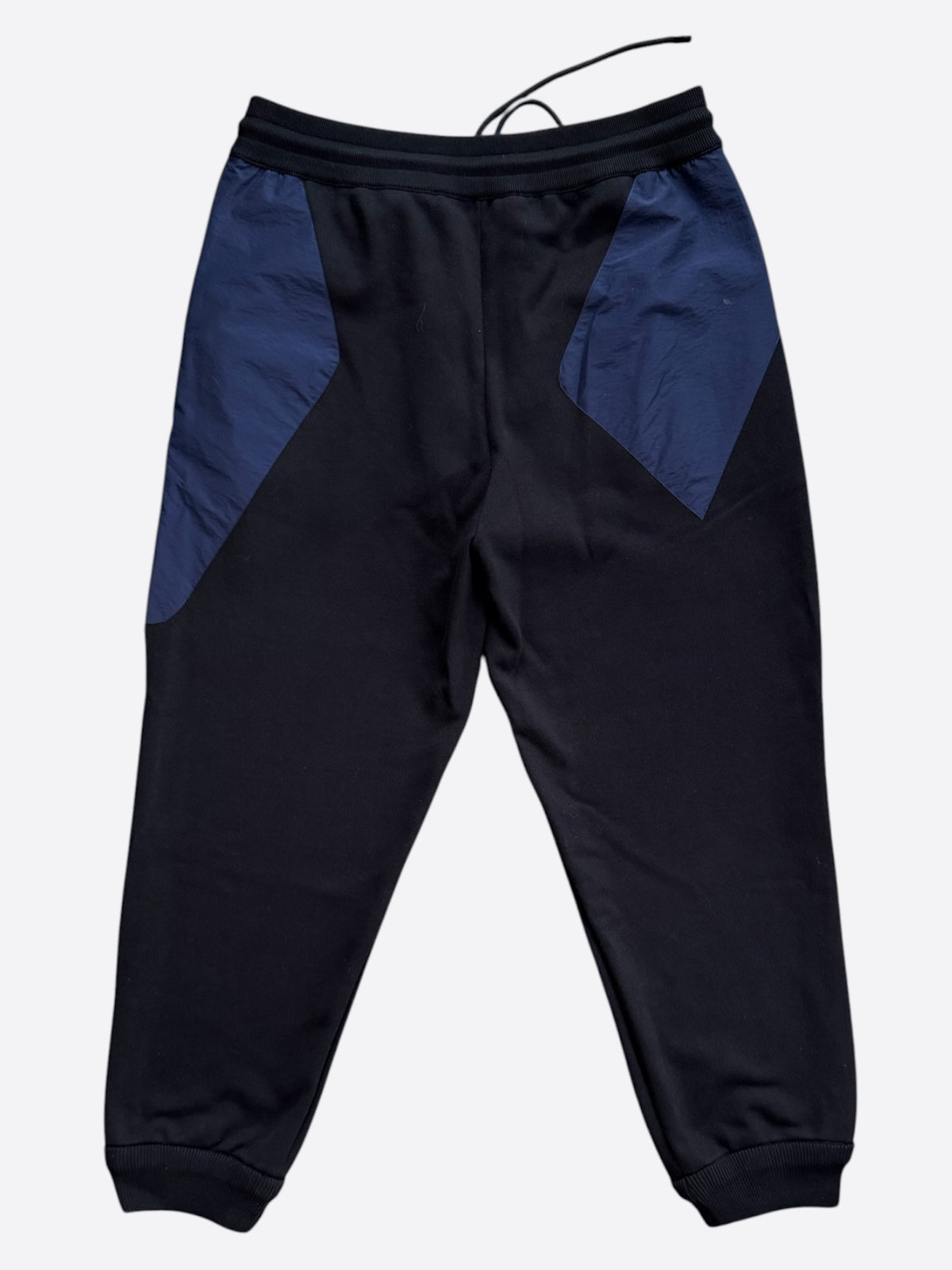 Louis Vuitton Black & Blue Logo Panelled Sweatpants
