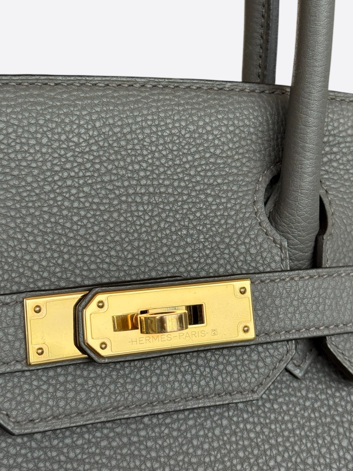 Hermes Gris Misty Togo & Gold Hardware Birkin 30