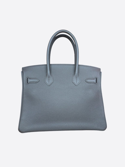 Hermes Gris Misty Togo & Gold Hardware Birkin 30