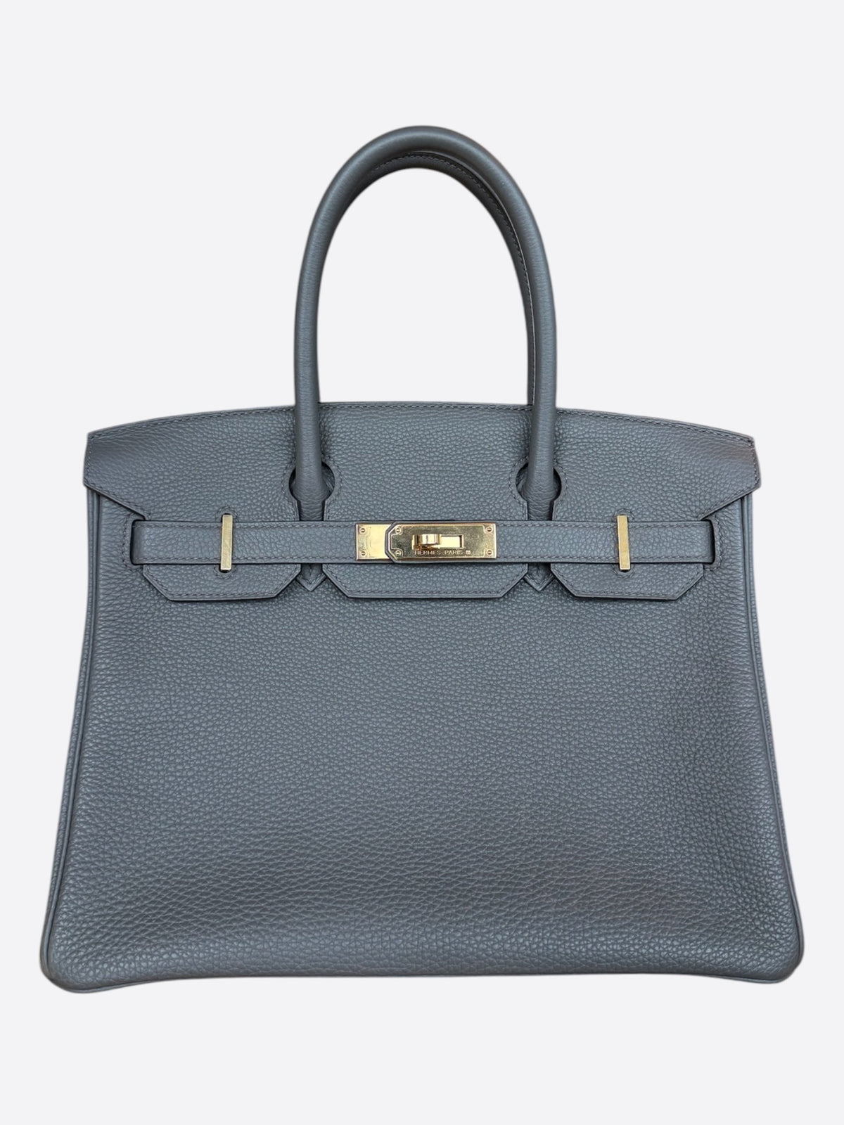 Hermes Gris Misty Togo & Gold Hardware Birkin 30