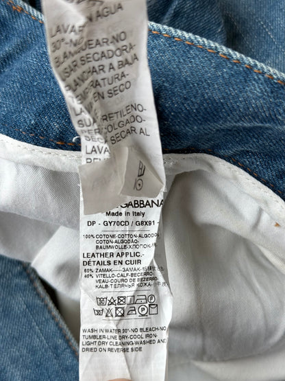 Dolce & Gabbana Blue Distressed Denim Jeans