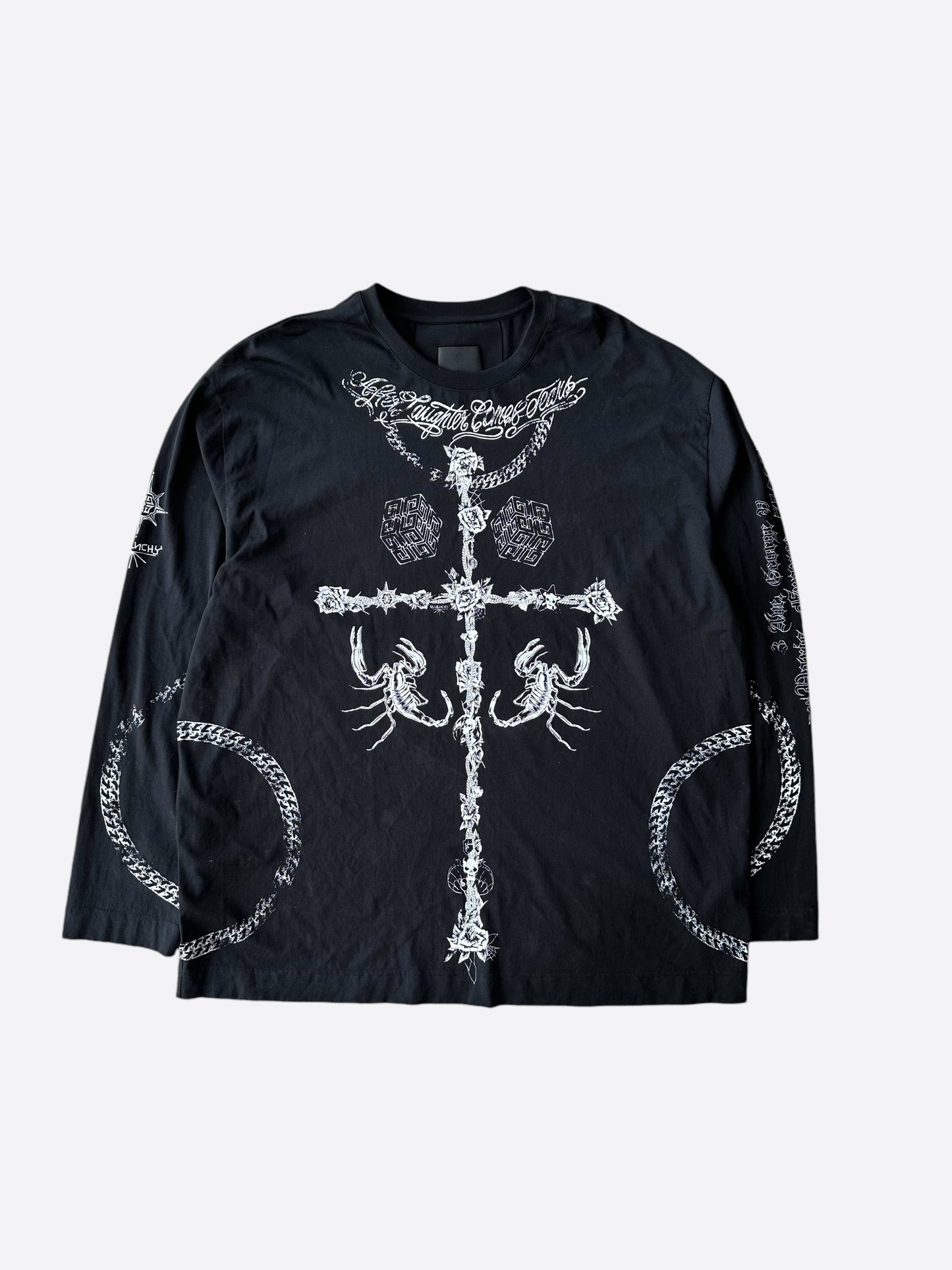 Givenchy Black & White Tattoo Longsleeve T-Shirt