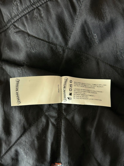 Chrome Hearts Blue & Green Floral Padded Flannel Jacket