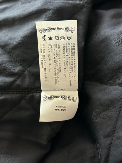 Chrome Hearts Blue & Green Floral Padded Flannel Jacket