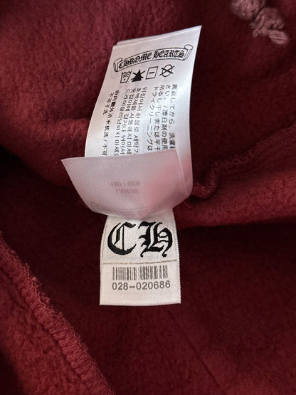 Chrome Hearts Drake Red & White Certified Chrome Cross Logo Sweatpants