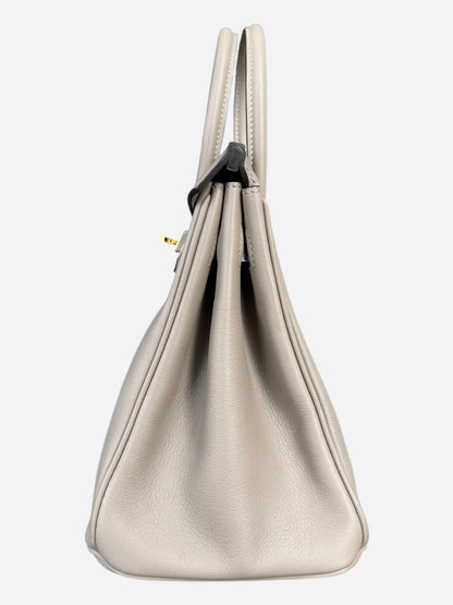 Hermes Gris Asphalte Swift Birkin 25