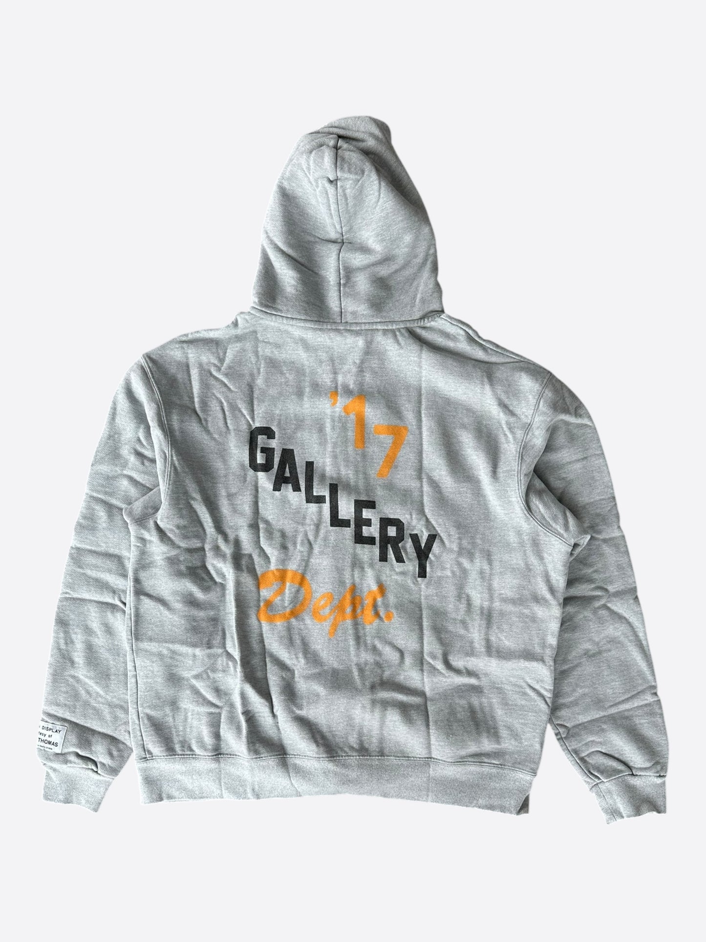 Gallery Dept Grey Boxing Logo Zip Up Hoodie