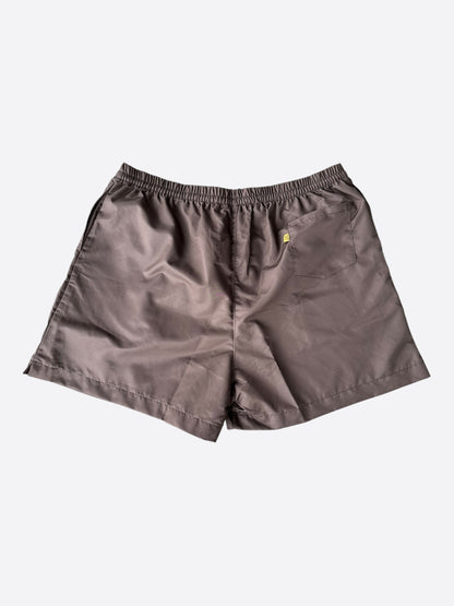 Gallery Dept Brown & White Embroidered Logo Zuma Shorts