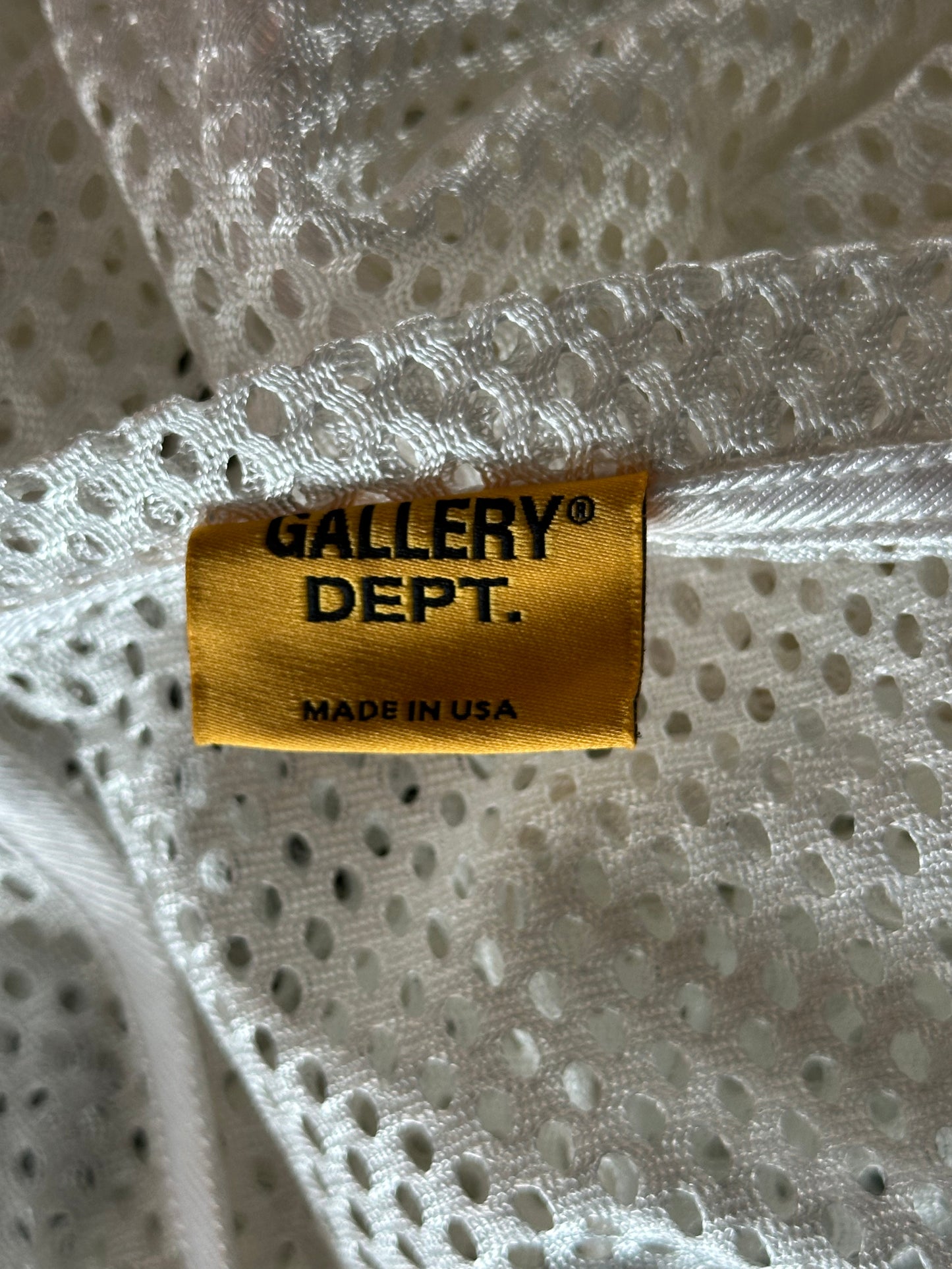 Gallery Dept White & Black Practice Mesh Jersey