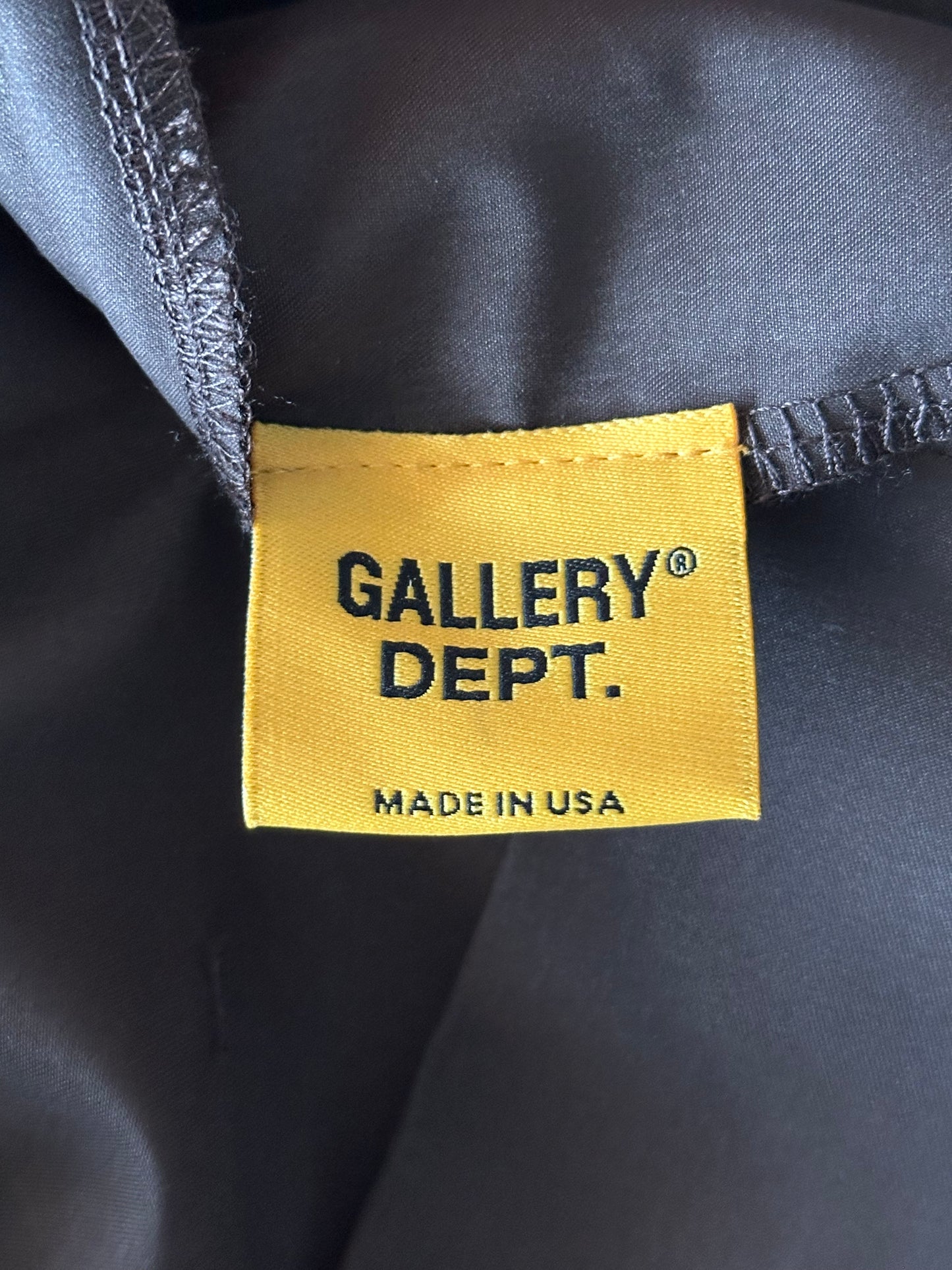 Gallery Dept Brown & White Embroidered Logo Zuma Shorts