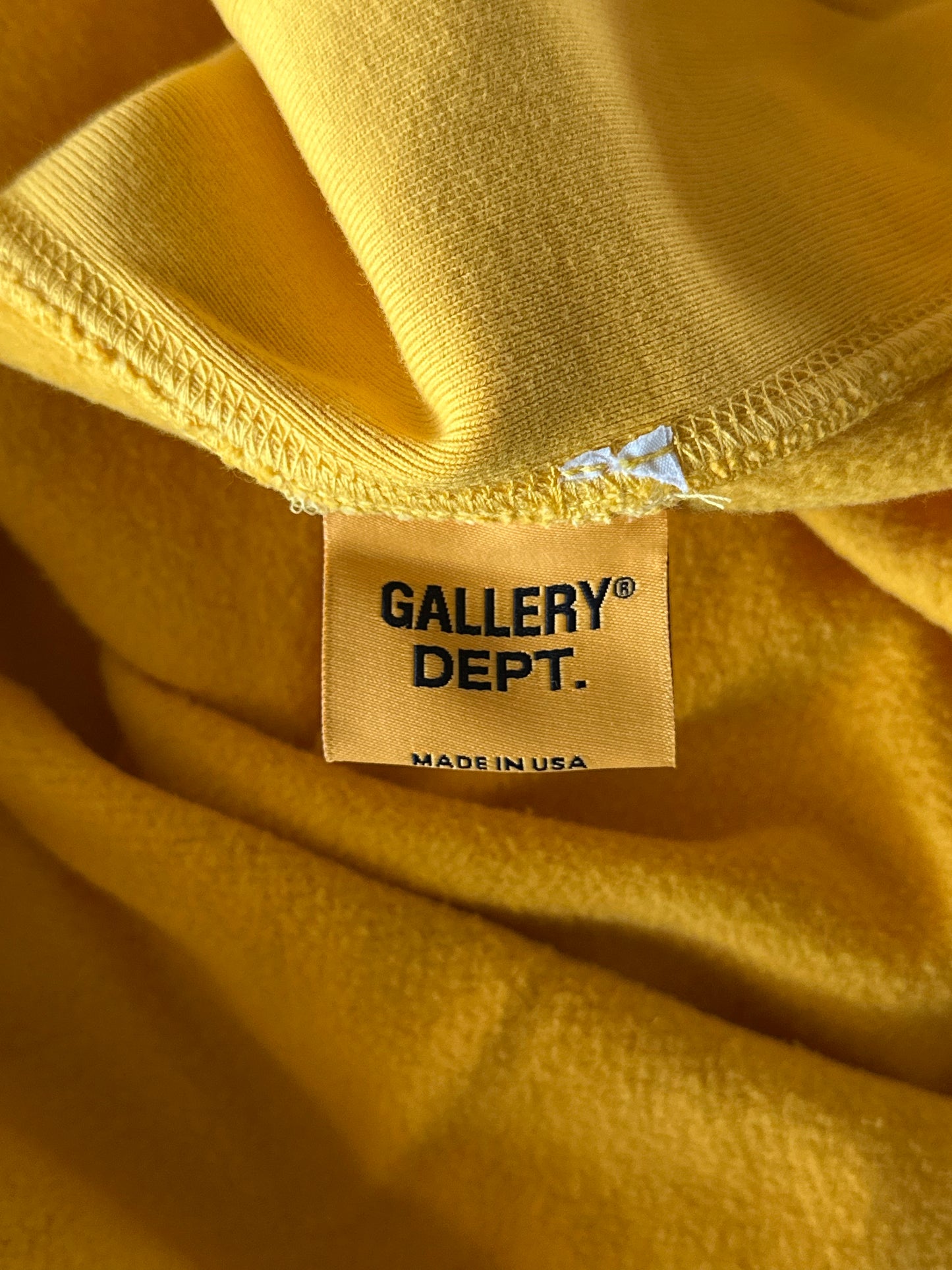 Gallery Dept Yellow Boxing Gloves Logo Hoodie