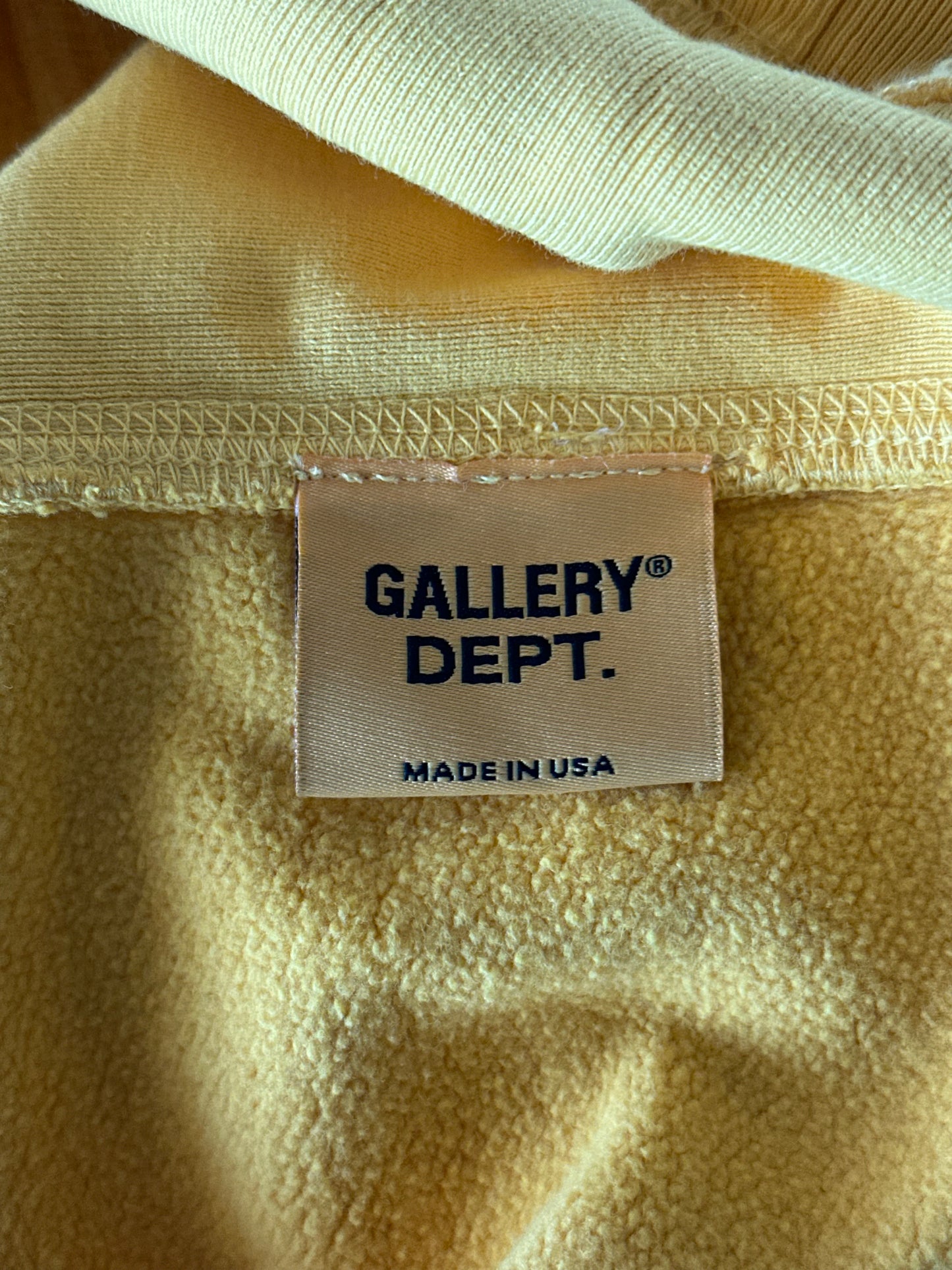 Gallery Dept Yellow Boxing Gloves Logo Hoodie