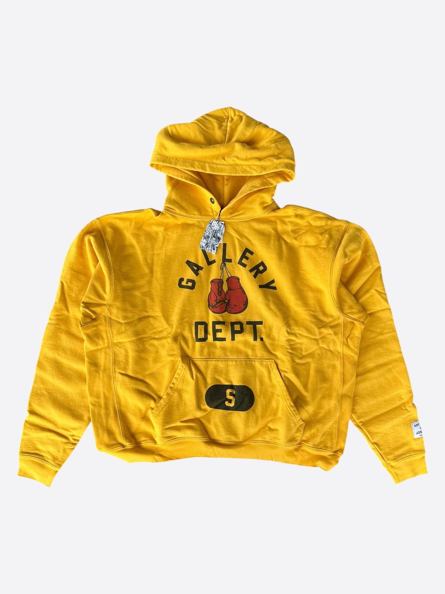 Gallery Dept Yellow Boxing Gloves Logo Hoodie