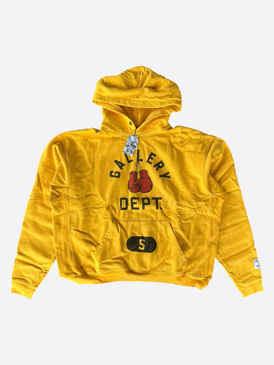 Gallery Dept Yellow Boxing Gloves Logo Hoodie
