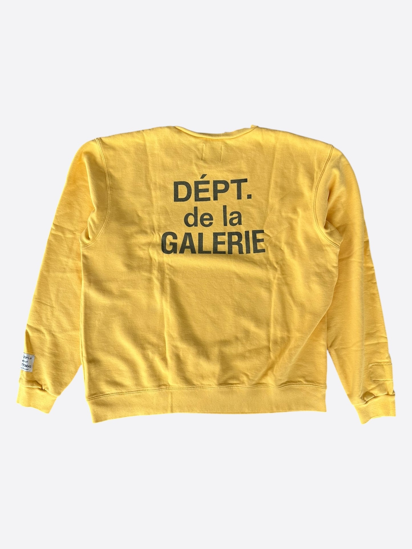 Gallery Dept Yellow & Black French Logo Sweater