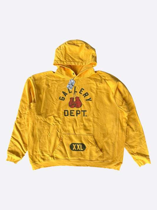Gallery Dept Yellow Boxing Gloves Logo Hoodie