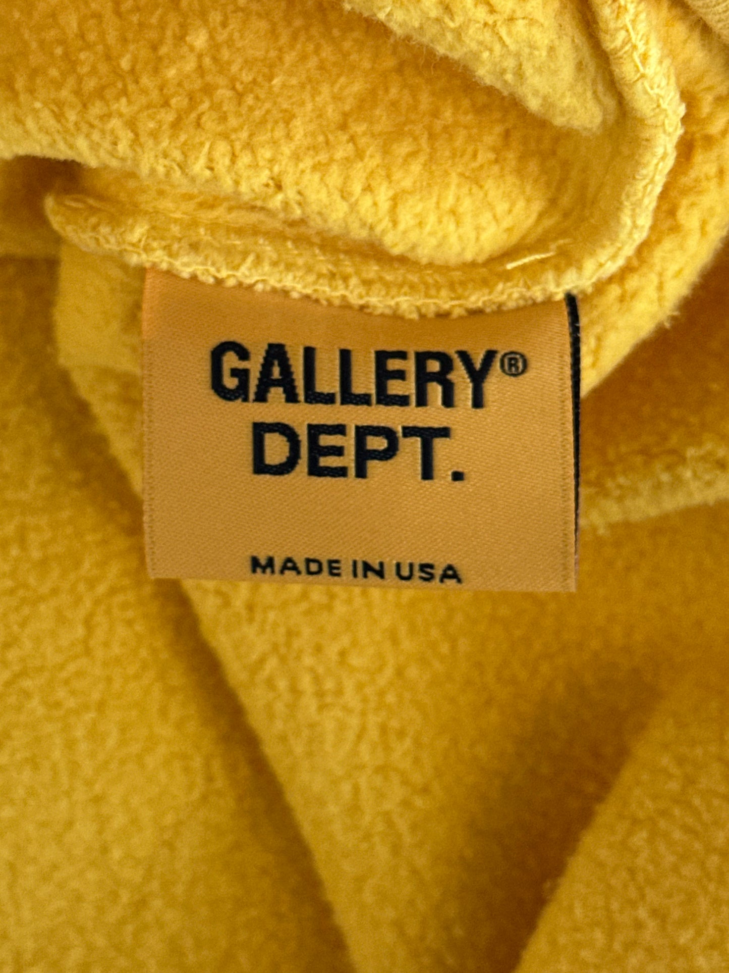 Gallery Dept Yellow Boxing Logo Sweater