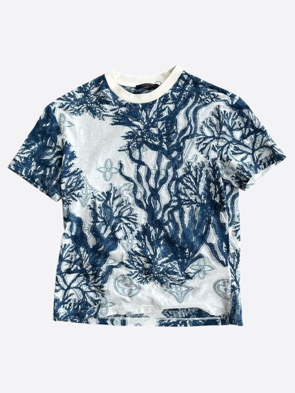 Louis Vuitton Blue & White Aquagarden Monogram T-Shirt