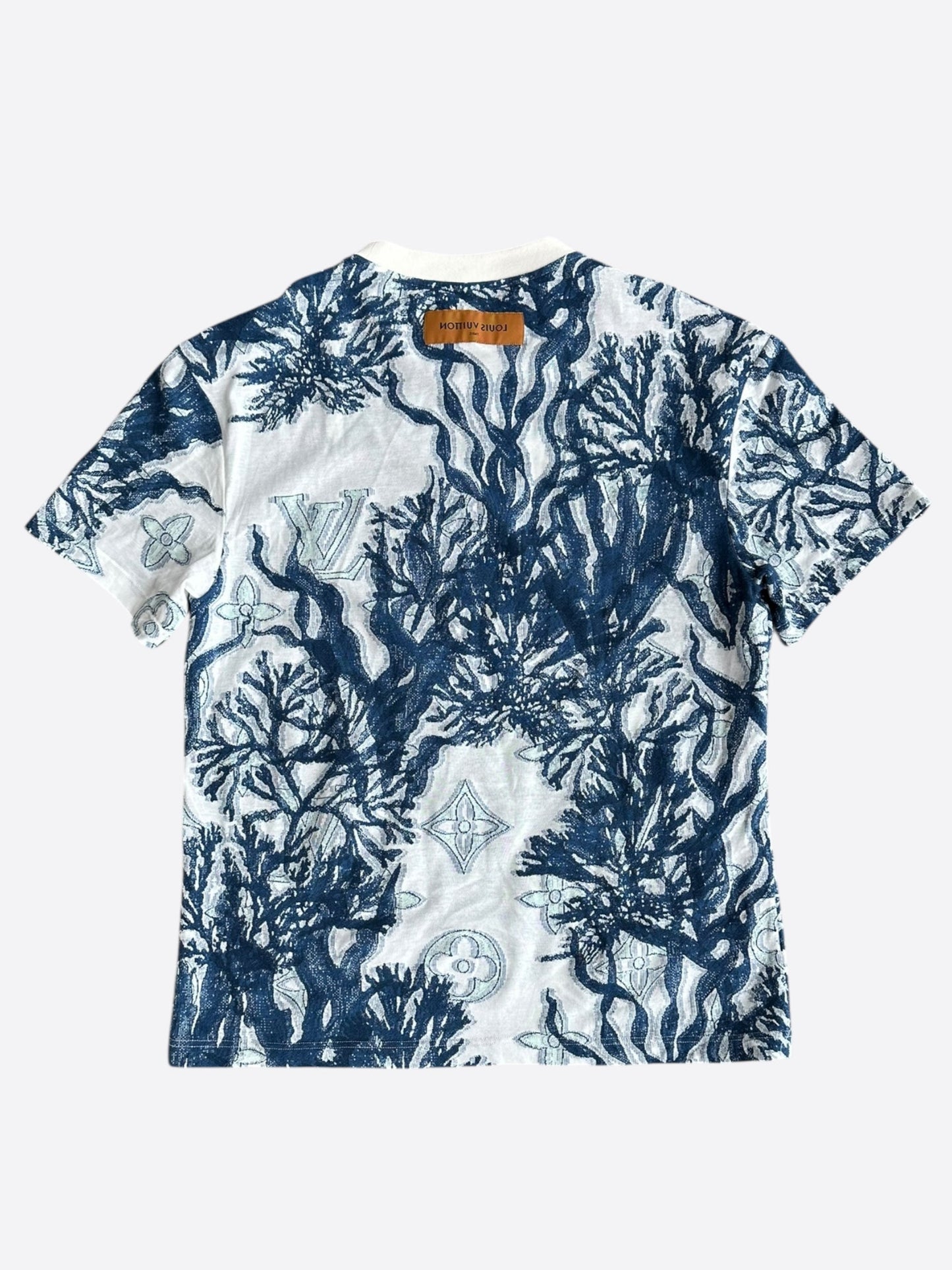 Louis Vuitton Blue & White Aquagarden Monogram T-Shirt