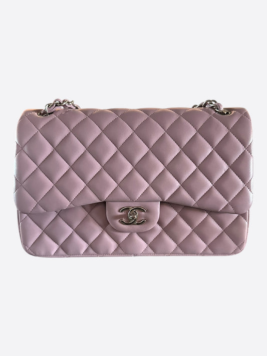 Chanel Light Violet Caviar Jumbo Double Flap Bag