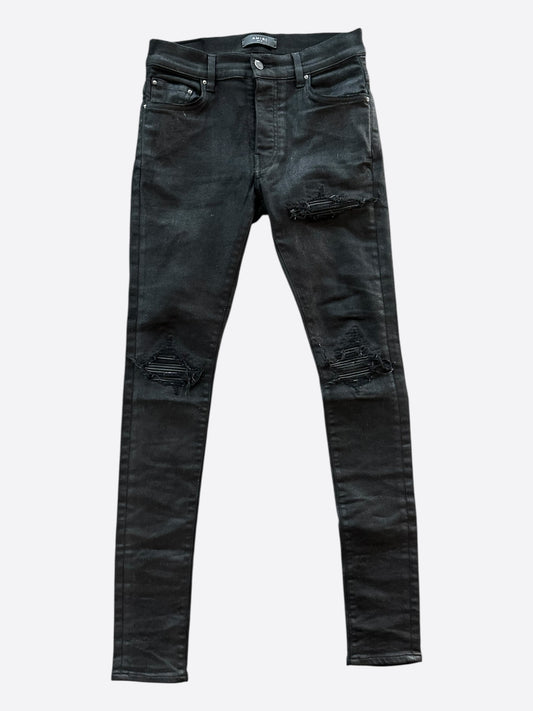 Amiri Black Distressed MX1 Jeans