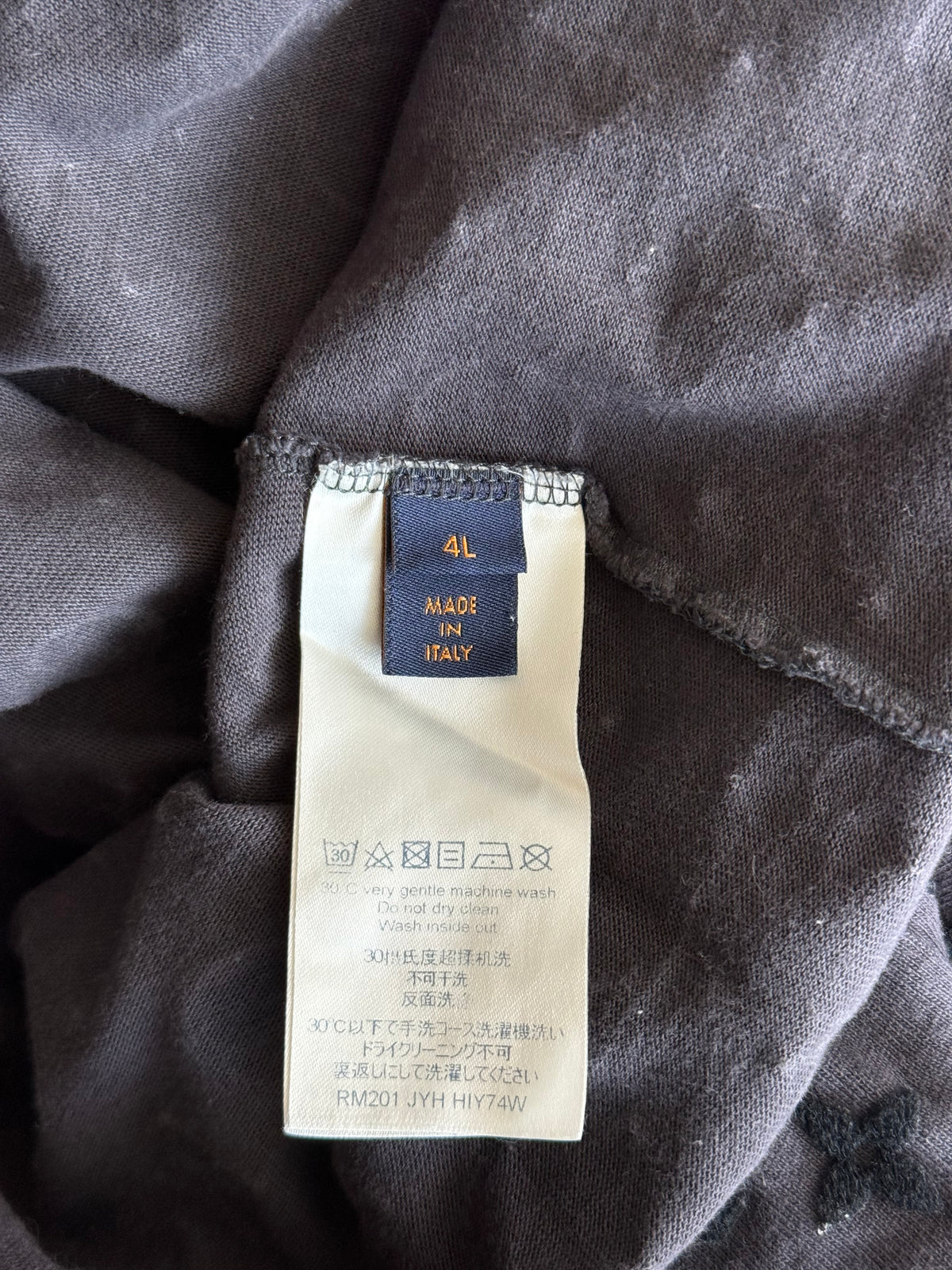 Louis Vuitton Black Tuffetage Monogram Pocket T-Shirt