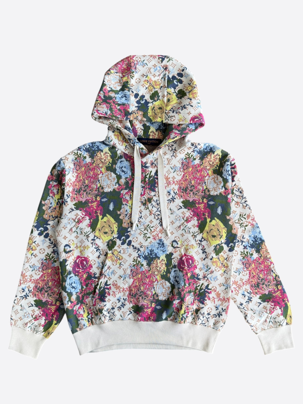 Louis Vuitton Beige Floral Monogram Tapestry Hoodie