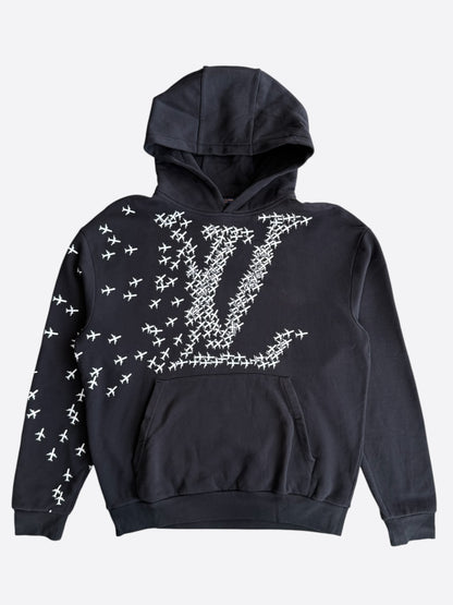 Louis Vuitton Black & White 2054 Planes Hoodie