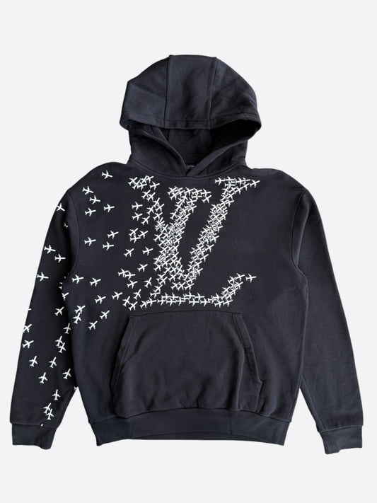 Louis Vuitton Black & White 2054 Planes Hoodie