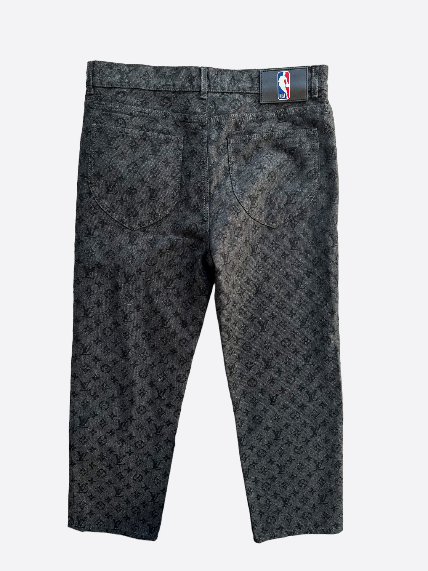 Louis Vuitton NBA Grey Monogram Jeans
