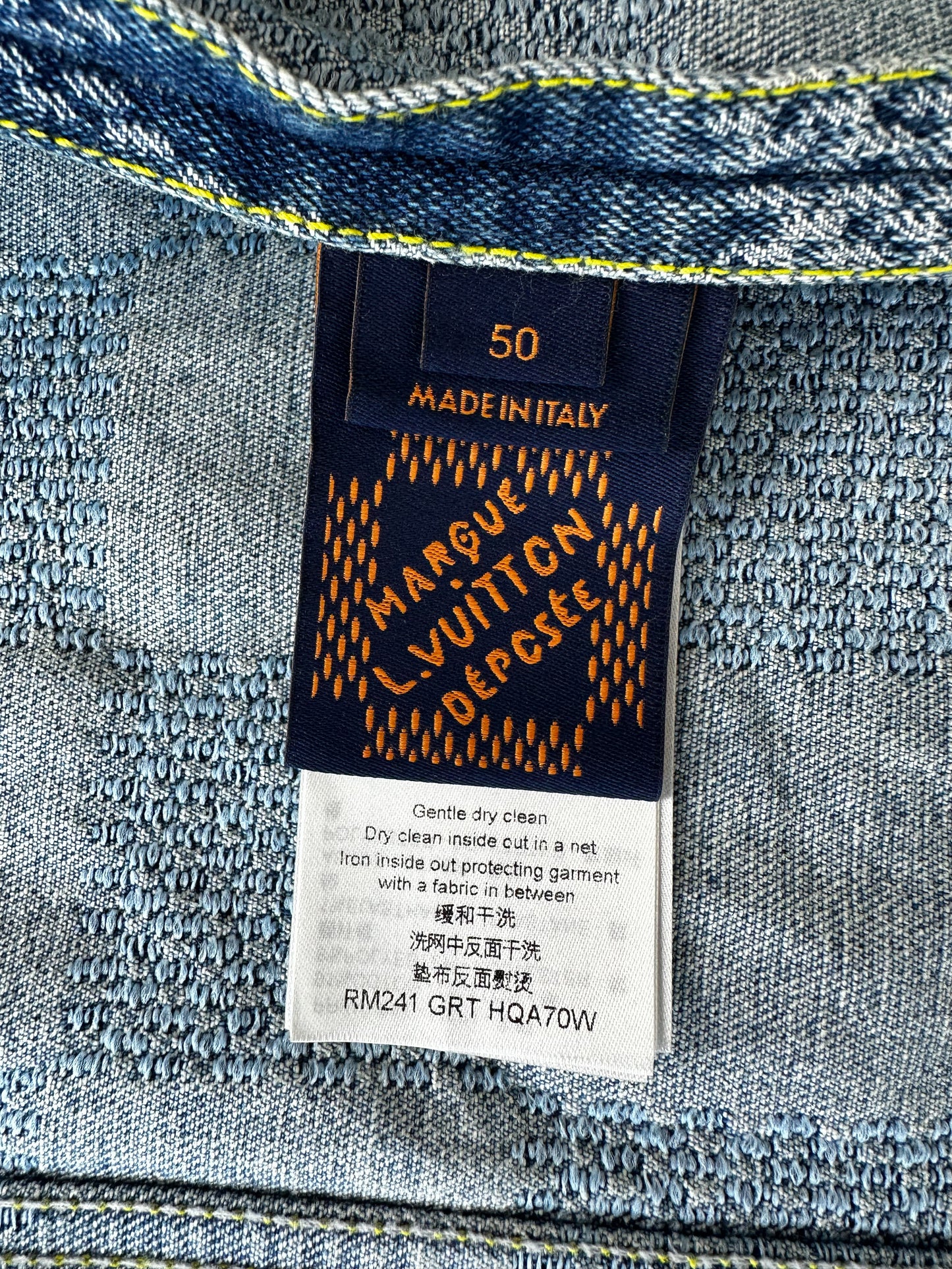 Louis Vuitton Blue Damier Denim Jacket