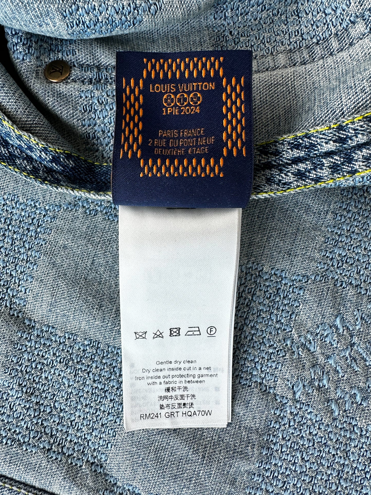 Louis Vuitton Blue Damier Denim Jacket