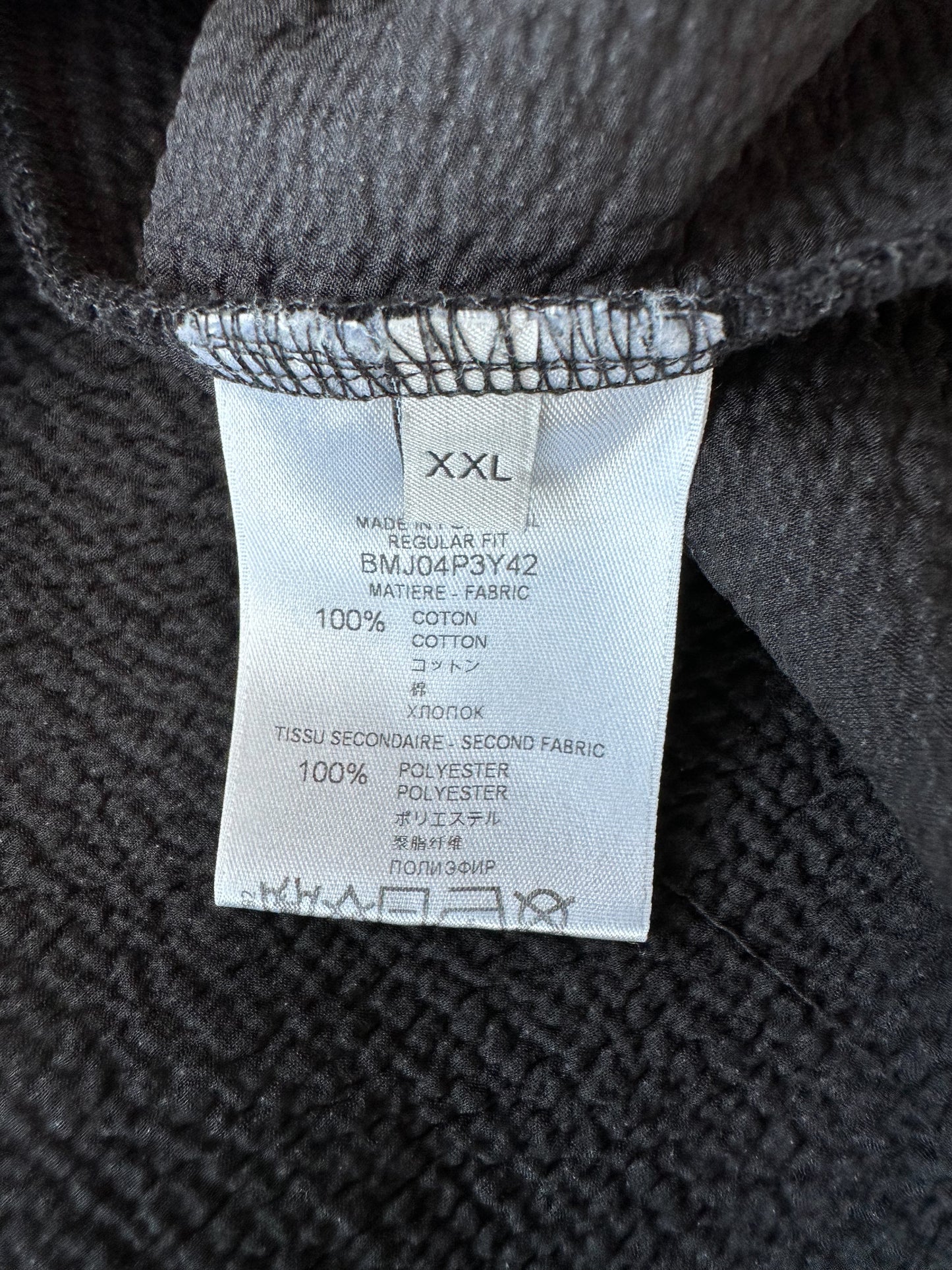 Givenchy Black & White Distressed Logo Hoodie