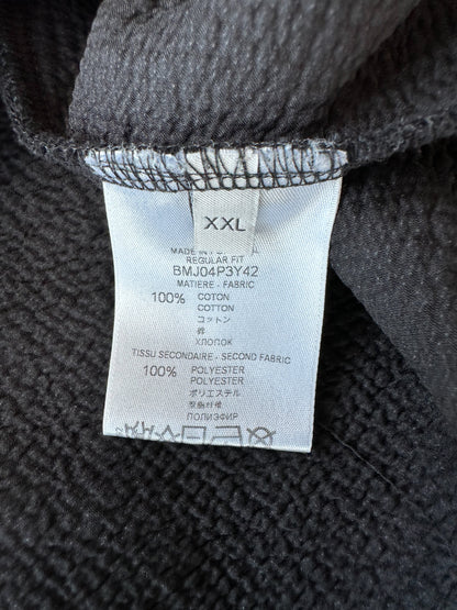 Givenchy Black & White Distressed Logo Hoodie