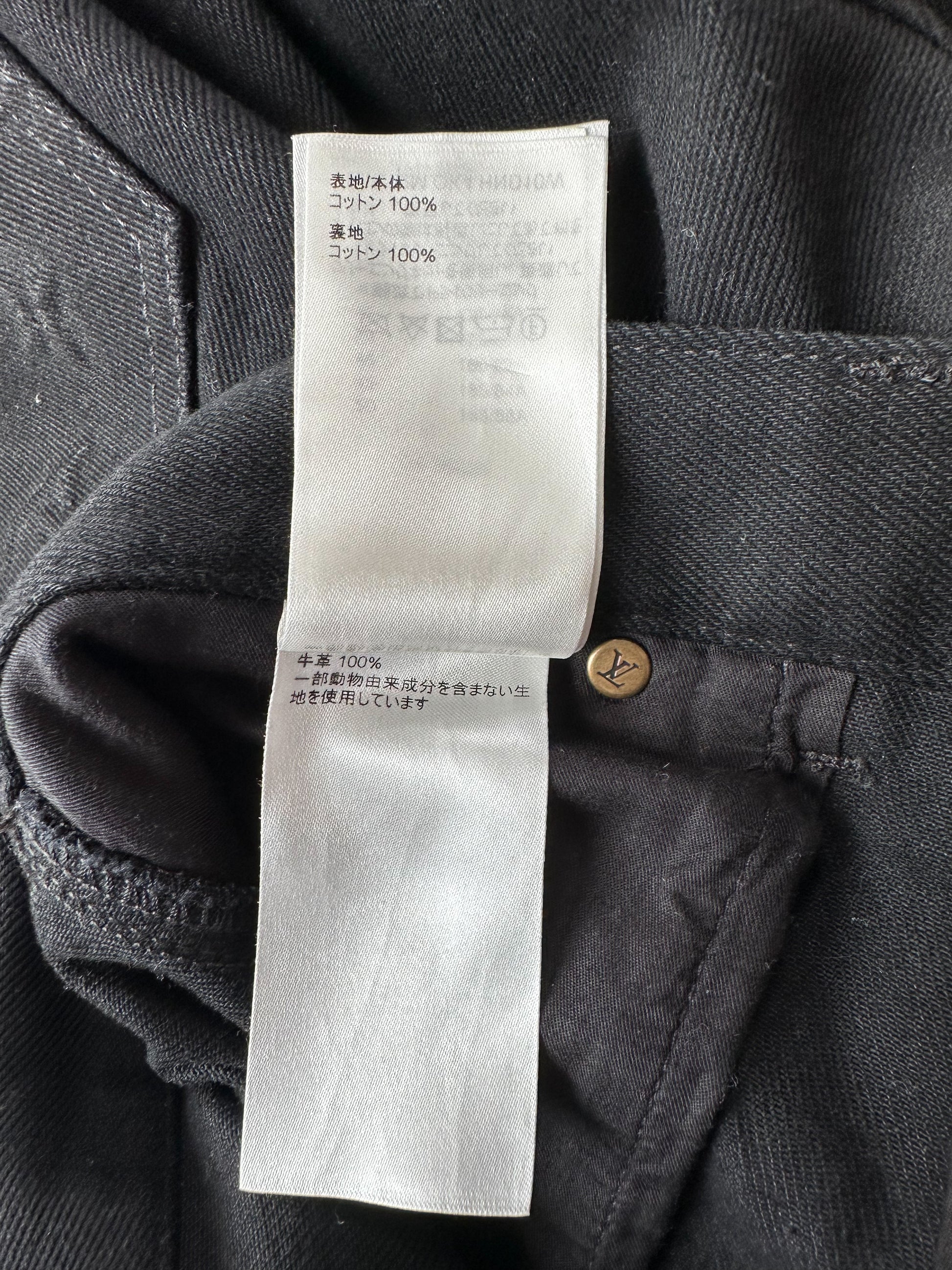 Louis Vuitton Monogram Detail Carpenter Denim Pants