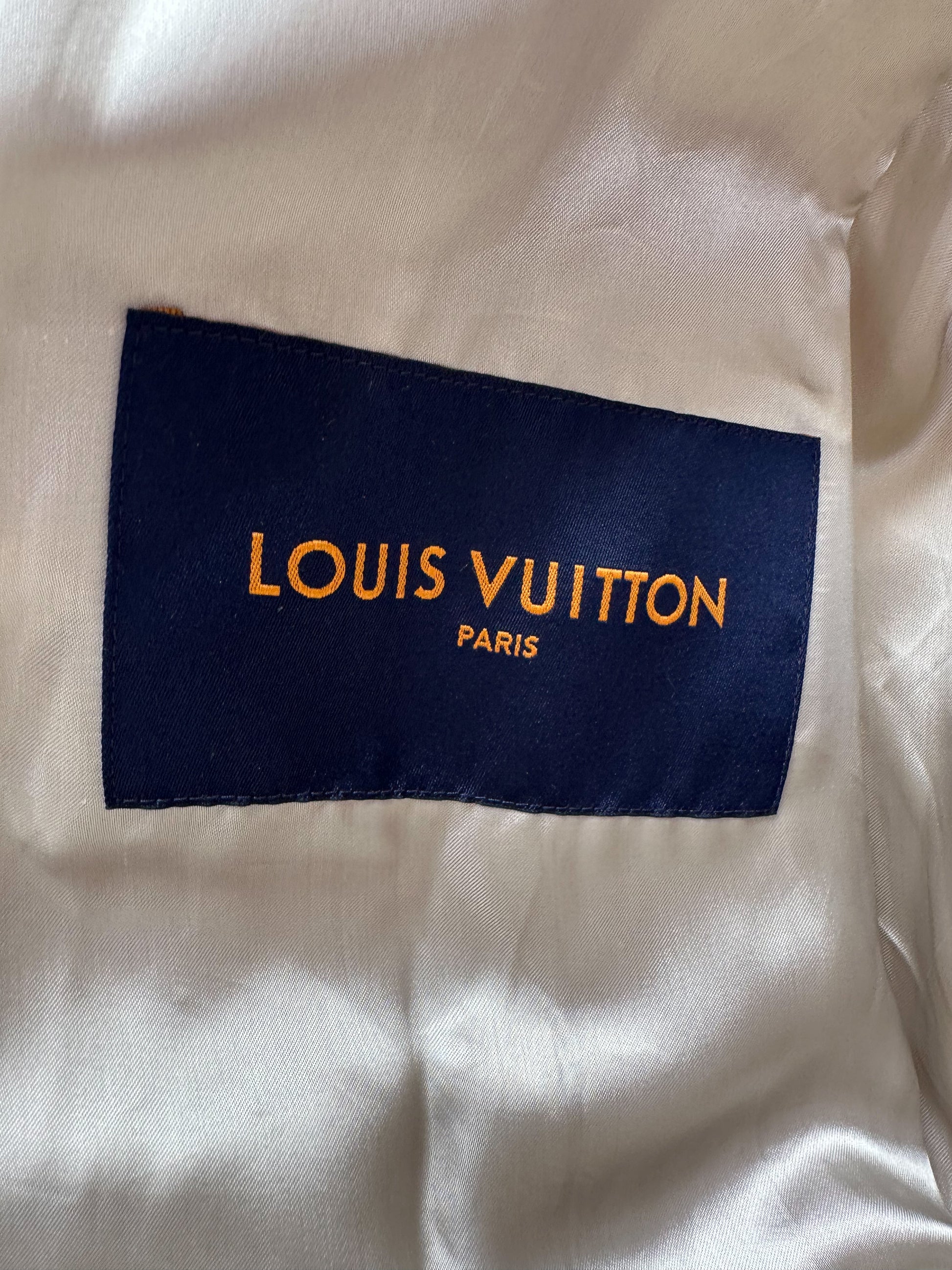 Pre-owned Louis Vuitton Varsity Jacket 50 In Purple